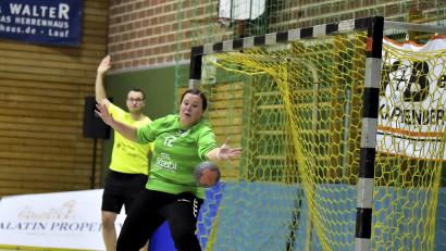 Archivbild: Hubert Ziegler
Torhüterin Annika Senger (Szene aus einem früheren Spiel) war beim HC Sulzbach in Herzogenaurach ein großer Rückhalt.