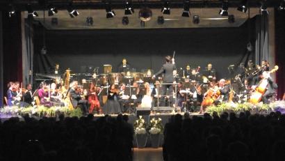 Bild: nic
Die Hofer Philharmoniker beim ausverkauften Neujahrskonzert im Tirschenreuther Kettelerhaus.