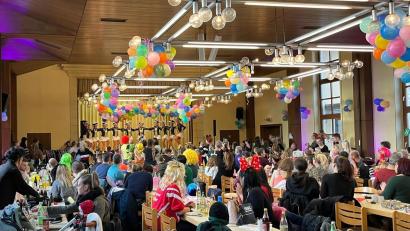 Bild: TUS Mitterteich/exb
Über einen vollen Saal im Josefsheim freute sich der TuS Mitterteich beim Kinderfasching.