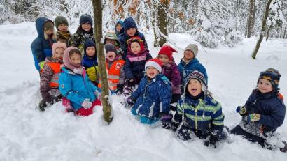 Bild: Sabine Reindl
Da sind sie ja, die Waldkinder! Spaghettiiiii!!!