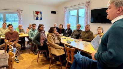 Bild: Bündnis 90/Die Grünen/exb
Die Kreisverbände Weiden und Tirschenreuth der Grünen treffen sich zum Neujahrsempfang im Vereinsheim Kinderspielplatz Naabwiesen.