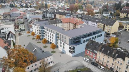Bild: Architekturbüro Sticht Marktredwitz/exb
Die Visualisierung des Architekturbüros Sticht: So soll das Wohnquartier im Winkel in Marktredwitz einmal aussehen.