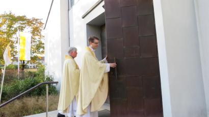 Bild: adj
2019 öffnete sich für Pfarrer Thomas Kopp die Tür zur Pfarrkirche Heilige Familie in Altenstadt/WN. Ab September wird er auch Hausherr in St. Georg in Neustadt/WN.