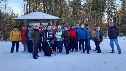 Bild: FGV Nagel/exb
Die Teilnehmer der Winterwanderung des FGV Nagel.