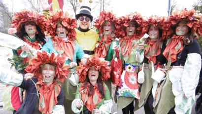 Archivbild: mma
So schöne Blumen und nur ein Bestäuber: Auf fantasievolle Verkleidungen dürfen sich die Besucher beim Hahnbacher Faschingszug freuen.