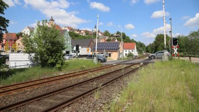 Archivbild: Gerhard Götz
Die Verlegung der Bahn in einen Tunnel würde es ermöglichen, dass die Bahngleise im Zentrum aus dem Nabburger Stadtbild verschwinden.