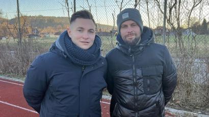 Bild: dme
Die neuen Donaustaufer Trainer André Kleinknecht (rechts) und Christoph Gieler.