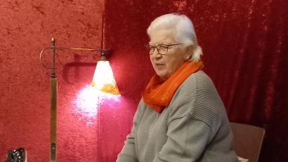 Bild: hka
Bäckerin Waltraud Aures erzählt im Stadtmuseum Geschichten aus ihrem Berufsleben.