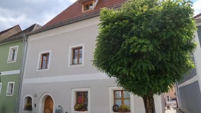 Archivbild: Helmut Kunz
Christian Eichinger und das Bürger- und Handwerkerhaus am Marktplatz 23 in Pfreimd ist einer der Gewinner des Denkmalpreises in den vergangenen Jahren.