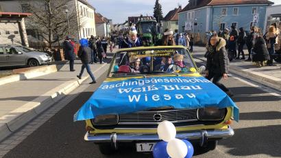 Archivbild: wro
Bunt und ausgelassen geht es durch Wiesau. Der Rosenmontagszug startet um 14.14 Uhr.