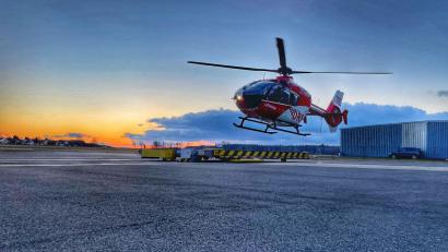 Bild: DRF Luftrettung
Der in Weiden stationierte Hubschrauber der DRF Luftrettung war 2023 sehr gefragt.