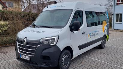 Bild: Marktgemeinde Plößberg/exb
Ab nächster Woche steht der neue Gemeindebus des Marktes Plößberg zur Ausleihe zur Verfügung.