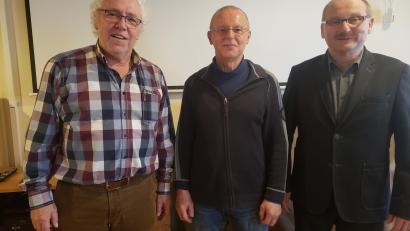 Bild: bk
Die Säulen des Sängerkreises (von links) Richard Waldmann, Gerhard Huber und Karl Herrmann.