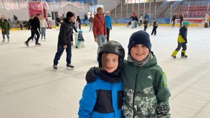 Bild: FGV Waldershof/exb
Beim Eislaufen hatten die Kinder viel Spaß.