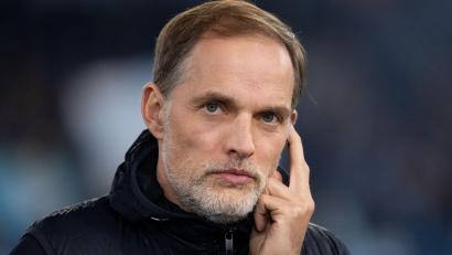 Bild: Sven Hoppe/dpa
Trainer Thomas Tuchel von München kommt vor dem Spiel in das Stadion.