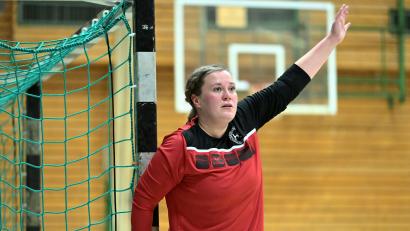 Archivbild: Hubert Ziegler
Torhüterin Annika Senger war ein sicherer Rückhalt der Landesliga-Handballerinnen des HC Sulzbach.