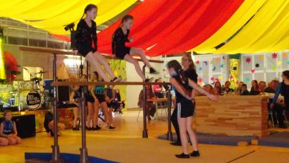 Bild: hm
Die Turnkinder der Spielvereinigung Pfreimd sorgen mit ihrer Einlage für Abwechslung beim Vereinsball.
