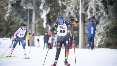 Archivbild: Benjamin Sölzer/Voigt Fotografie
Selina Kastl (hier beim Deutschlandpokal in Oberhof) landete am Arber im Kurz-Einzel auf Platz zwei.