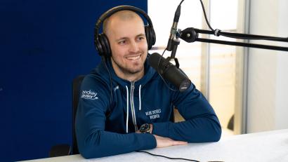 Bild: Marina Gube
Tomáš Rubeš im Podcast-Studio von Oberpfalz Medien