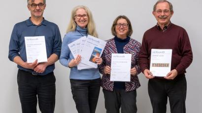 Bild: Josef Gebhard/exb
Die Sieger der Fotogruppe Amberg Von links: Uwe Weiß, Petra Wels, Cornelia Lochner und, Georg Birner.