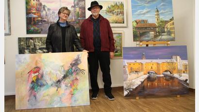 Bild: ge
Zum letzten Mal laden Erich und Christine Graf am Samstag in ihre Kunstgalerie am Roßmarkt ein.