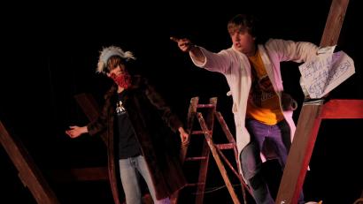 Bild: Maximilian Hegner/exb
Das Ovigo-Theater präsentiert "Käpten Knitterbart" im Kunsthaus Waldsassen.
