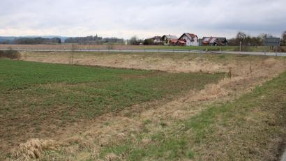 Bild: prh
Fünf bis sechs Bauplätze des Neubaugebiets Ilsenbacher Straße lägen an einer recht lärmbelasteten Stelle. Der Gutachter schlägt deshalb die Errichtung eines Lärmschutzwalls vor, der mindestens drei Meter Höhe über der Fahrbahn der Staatsstraße messen sollte. Da das Gelände dort sowieso schon tiefer liegt und es bereits eine Böschung zur Staatsstraße gibt, wird die Gesamthöhe des Walls am Ende mindestens fünf Meter betragen
