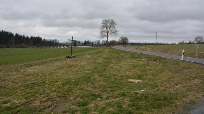 Bild: jr
Von Groschlattengrün aus wird der neue Radweg links entlang der Staatsstraße in Richtung Waldershof und Marktredwitz führen. Baubeginn soll im Juni sein, die Fertigstellung ist für Ende November geplant.