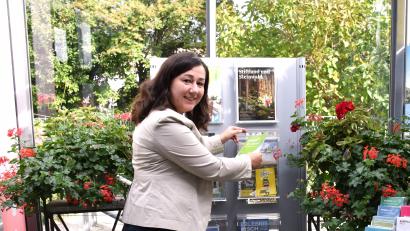 Bild: ubb
Birgit Plößner gefällt es gut in der Touristinfo neben dem Museumsquartier. Sie freut sich aber noch mehr auf das neue Tourismusbüro am Marktplatz. Denn sicherlich werde das noch mehr frequentiert, sagt sie.