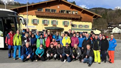 Bild: mor
Vier herrliche Skitage hatte der Skiclub Pistenschwinger Gössenreuth in der Sportwelt Amade. Quartier fanden sie in ihrem Stammhaus, dem Reitsamerhof in Werfen.