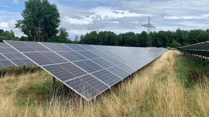 Symbolbild: Gabi Schönberger
Im Gemeindegebiet der Stadt Mitterteich ist bereits der fünfte Solarpark geplant. Das Symbolbild zeigt eine Anlage in den Breiten Wiesen in Weiden.