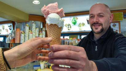 Bild: Stephan Huber
Die Eisdiele Europa von Simone Bittus in Sulzbach-Rosenberg hat schon seit dem 14. Februar geöffnet.