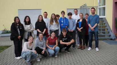 Bild: Seniorenpflegeheim Haus Steinwaldblick/exb
Schüler der siebten Klasse erkundeten Berufe im Haus Steinwaldblick.