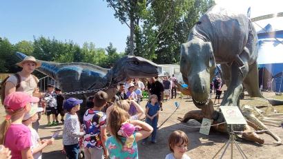 Bild: Jaline Schmidt/exb
Der Jurassic Freizeit Park lässt die Giganten der Urwelt wieder zum Leben erwecken.