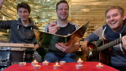 Bild: Christoph Plank/exb
Die Partyband "Rotzlöffel" ist mit ihrem Hit "Schlittenfahrt" vertreten.