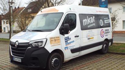 Bild: e
Dieser Neunsitzer-Kleinbus steht in Schnaittenbach für Carsharing zur Verfügung.