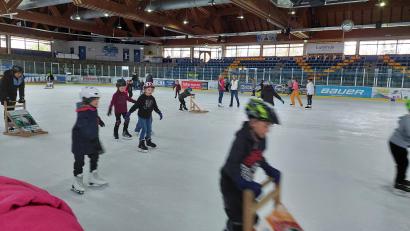 Bild: fz
Exklusiv stand das Eisstadion in Weiden den Kindern des Bechtsriether Fördervereins für eineinhalb Stunden zur Verfügung