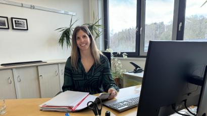 Bild: Matthias Bäumler/fph
Michelle Serret liebt das papierlose Büro. Ihre Unterlagen passen in einen Ordner.