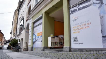 Bild: Stephan Huber
Das neue Energie-Kompetenzzentrum der Stadtwerke Amberg entsteht am Marktplatz 10.