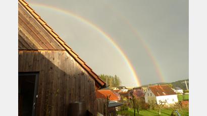 Bild: sl
Ein besonders beeindruckendes Naturschauspiel zeigt sich nach einem Gewitter über Döllnitz.