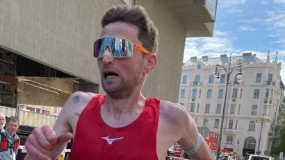 Bild: prf
Erik Hille bei seinem Halbmarathon durch Prag.