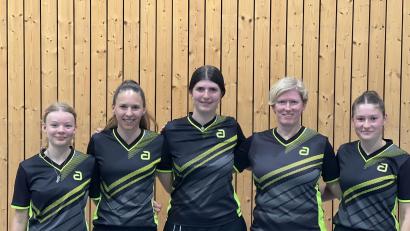 Bild: bj
Sie lösten das Ticket für die Verbandsoberliga: (von links) Nina Aures, Sabine Bauer, Sophia Ziegler, Sandra Grassler und Anna Pickel.