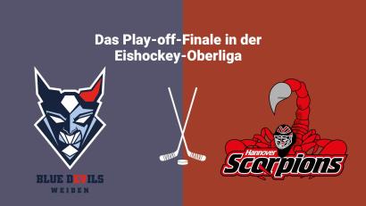 Bild: Fröhler, Laura
Die beiden Play-off-Finalisten Blue Devils Weiden - Hannover Scorpions im Vergleich.