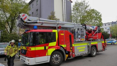 Bild: Wolfgang Steinbacher
In der Hans-Thoma-Straße in Amberg hat es am Dienstag auf einem Balkon gebrannt.