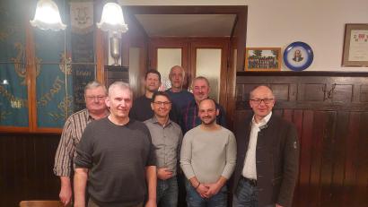 Bild: Brunner/exb
Neuwahlen bei den Eisersdorfer Jagdgenossen: (von links) Josef Hassmann, Johann Brunner, Jürgen Plannerer, Josef Kausler, Martin Busch, Alois Wöhrl, Andreas Koller und Bürgermeister Roman Schäffler.