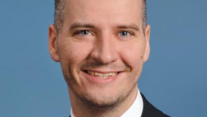 Bild: le
Das neue Vorstandsmitglied der Flosser Raiffeisenbank, Stefan Solfrank.