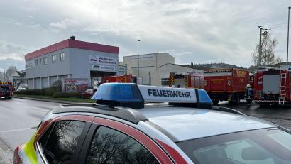 Bild: Stephan Huber
In Hirschau brennt es bei den Amberger Kaolinwerken.