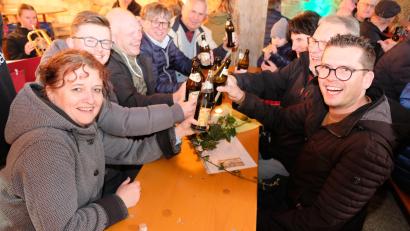 Bild: do
Gute Stimmung herrschte zum Auftakt des Festjahres der Stadtkapelle bei "Blasmusik, Bier und Bratwürsten" im städtischen Stodl am Zimmermannsplatz.