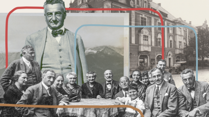 Bildmontage: Gold/Familienarchiv Kupfer/Stadtarchiv Weiden
Die Kupfers bewohnten bis Ende der 1930er Jahre eine prächtige Villa in der Bahnhofstraße.