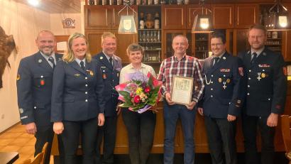 Bild: Kindl Markus/exb
Herbert Zitzmann ist nun Ehrenvorsitzender der Freiwiliigen Feuerwehr Oberlind.